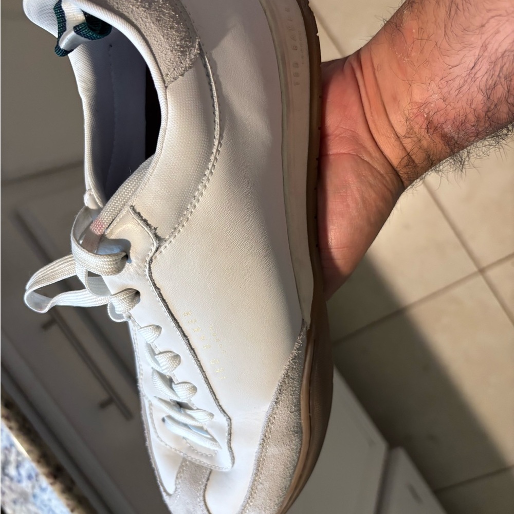 Men's White Leather Casual Sneaker - Minimal Design
